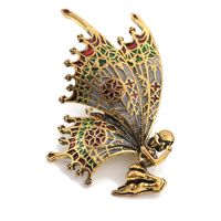 Retro Mariposa Perla De Imitación Aleación Diamante De Imitación Mujeres Broches sku image 37