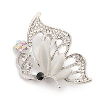 Retro Mariposa Perla De Imitación Aleación Diamante De Imitación Mujeres Broches sku image 16
