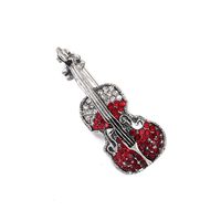 Moda Instrumento Musical Aleación Diamante De Imitación Mujeres Broches sku image 5