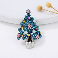 Fashion Christmas Tree Alloy Plating Inlay Artificial Gemstones Unisex Brooches sku image 13