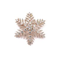 Moda Copo De Nieve Perla De Imitación Aleación Diamante De Imitación Mujeres Broches sku image 8