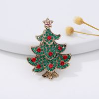 Fashion Christmas Tree Alloy Plating Inlay Artificial Gemstones Unisex Brooches sku image 25