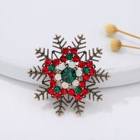 Fashion Christmas Tree Alloy Plating Inlay Artificial Gemstones Unisex Brooches sku image 34