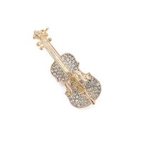 Moda Instrumento Musical Aleación Diamante De Imitación Mujeres Broches sku image 1