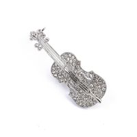 Moda Instrumento Musical Aleación Diamante De Imitación Mujeres Broches sku image 2