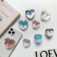 Ins Style Laser Love Creative Colorful Paste Retractable Mobile Phone Holder main image 1