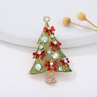Fashion Christmas Tree Alloy Plating Inlay Artificial Gemstones Unisex Brooches sku image 11