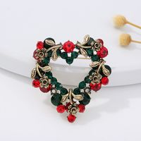 Fashion Christmas Tree Alloy Plating Inlay Artificial Gemstones Unisex Brooches sku image 23