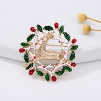 Fashion Christmas Tree Alloy Plating Inlay Artificial Gemstones Unisex Brooches sku image 16