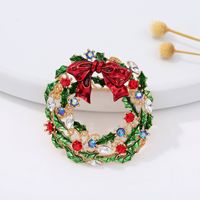 Fashion Christmas Tree Alloy Plating Inlay Artificial Gemstones Unisex Brooches sku image 20