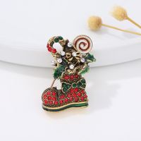 Fashion Christmas Tree Alloy Plating Inlay Artificial Gemstones Unisex Brooches sku image 31