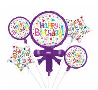 Date D'anniversaire Lettre Film D'aluminium Date D'anniversaire Ballons 1 Jeu sku image 12