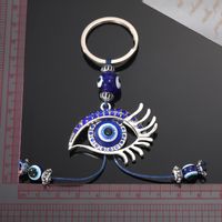 Retro Eye Plastic Plating Zircon Unisex Keychain 1 Piece main image 2