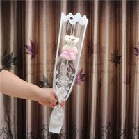 National Day Gift Valentine's Day Stall Single Stem Rose Bear Soap Flower Activity Drainage Scan Code Promotional Gifts sku image 2