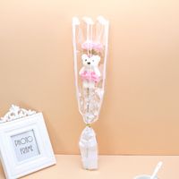 National Day Gift Valentine's Day Stall Single Stem Rose Bear Soap Flower Activity Drainage Scan Code Promotional Gifts sku image 10