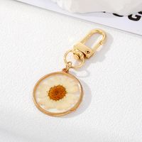 Pastoral Flower Alloy Epoxy Women's Keychain 1 Piece sku image 3