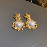 Fashion Heart Shape Copper Plating Inlay Artificial Gemstones Drop Earrings 1 Pair sku image 17