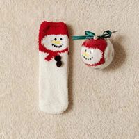 Women's Simple Style Christmas Tree Santa Claus Snowman Cotton Jacquard Crew Socks sku image 6