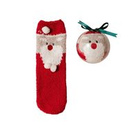 Women's Simple Style Christmas Tree Santa Claus Snowman Cotton Jacquard Crew Socks main image 2