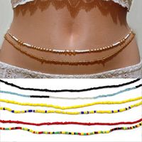 Ethnic Style Solid Color Beaded Women's Waist Chain 1 Piece main image 1