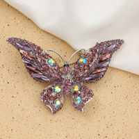 Fashion Butterfly Alloy Inlay Rhinestones Women's Brooches sku image 5