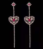 Fashion Tassel Alloy Inlay Artificial Diamond Women's Drop Earrings 1 Pair sku image 41