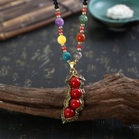 Ethnic Style Lips Fox Flower Gem Beaded Inlay Rhinestones Women's Sweater Chain 1 Piece main image 4