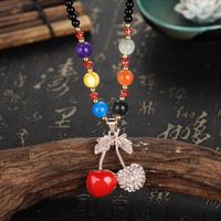 Ethnic Style Lips Fox Flower Gem Beaded Inlay Rhinestones Women's Sweater Chain 1 Piece sku image 9