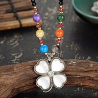 Ethnic Style Lips Fox Flower Gem Beaded Inlay Rhinestones Women's Sweater Chain 1 Piece sku image 11