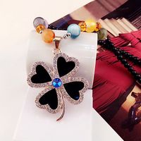 Ethnic Style Lips Fox Flower Gem Beaded Inlay Rhinestones Women's Sweater Chain 1 Piece sku image 23