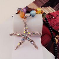 Ethnic Style Lips Fox Flower Gem Beaded Inlay Rhinestones Women's Sweater Chain 1 Piece sku image 29