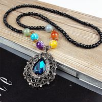 Ethnic Style Lips Fox Flower Gem Beaded Inlay Rhinestones Women's Sweater Chain 1 Piece sku image 24