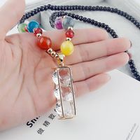 Ethnic Style Lips Fox Flower Gem Beaded Inlay Rhinestones Women's Sweater Chain 1 Piece sku image 44