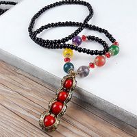 Ethnic Style Lips Fox Flower Gem Beaded Inlay Rhinestones Women's Sweater Chain 1 Piece sku image 52