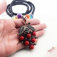 Ethnic Style Lips Fox Flower Gem Beaded Inlay Rhinestones Women's Sweater Chain 1 Piece sku image 56