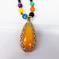 Ethnic Style Lips Fox Flower Gem Beaded Inlay Rhinestones Women's Sweater Chain 1 Piece sku image 65