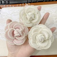 Sweet Flower Cloth Inlay Pearl Women's Brooches main image 6