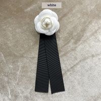 Sweet Flower Cloth Inlay Pearl Women's Brooches sku image 5