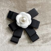 Sweet Flower Cloth Inlay Pearl Women's Brooches sku image 8