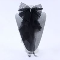 Retro Bow Knot Cloth Pearl Lace Women's Brooches sku image 8