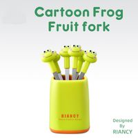 Cute Cartoon Stainless Steel Fruit Fork 1 Set sku image 4