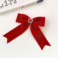 Fashion Bow Knot Cloth Pom Poms Inlay Artificial Gemstones Artificial Pearls Hair Clip Hair Band sku image 20
