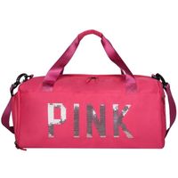 Women's Sports Letter Solid Color Nylon Waterproof Travel Bags sku image 6