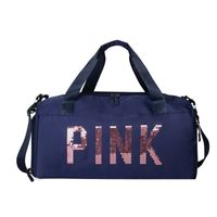 Women's Sports Letter Solid Color Nylon Waterproof Travel Bags sku image 3