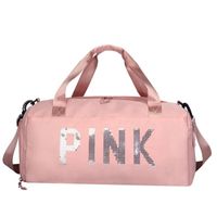 Women's Sports Letter Solid Color Nylon Waterproof Travel Bags sku image 5