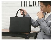 Unisex Basic Solid Color Water Repellent Briefcases main image 4