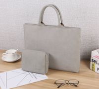 Unisex Basic Solid Color Water Repellent Briefcases main image 1