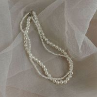 Fashion Round Artificial Pearl Women's Necklace 1 Piece sku image 9