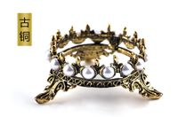 Vintage Style Crown Manicure Metal Penholder Wholesale sku image 1