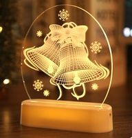 Christmas Fashion Santa Claus Snowflake Plastic Party Night Lights 1 Piece sku image 3